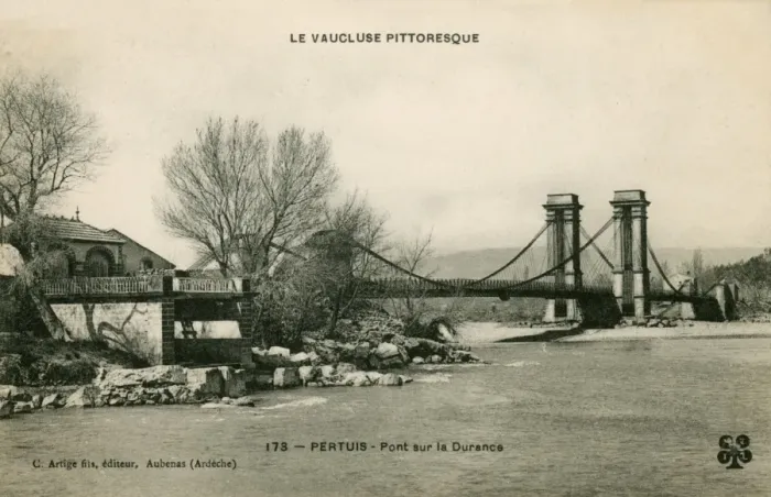 Framed Print : Pertuis, France - Bridge over the Durance River Framed Print : Pertuis, France - Bridge over the Durance River