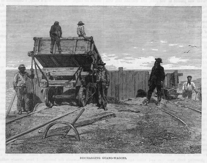 Framed Print : Peru / Guano / Wagons / C19Th Framed Print : Peru / Guano / Wagons / C19Th