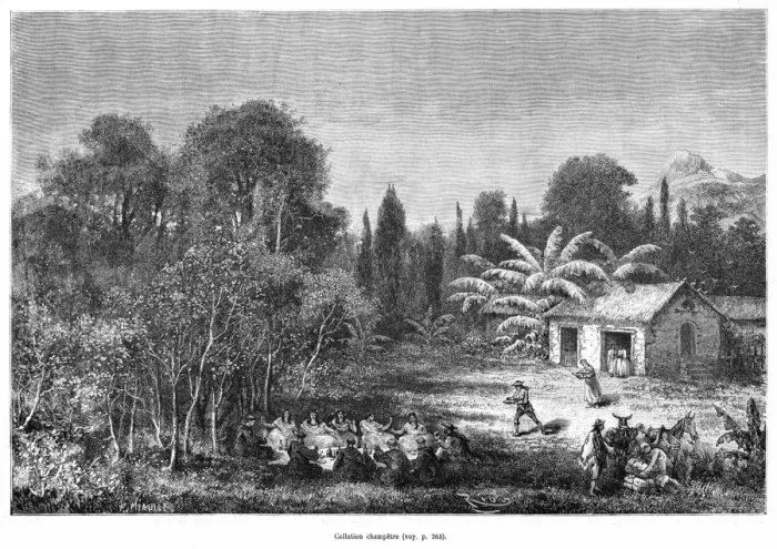 Framed Print : Peru Village Scene Framed Print : Peru Village Scene