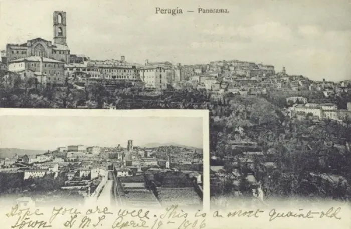 Framed Print : Perugia, Italy - Two panoramic views Framed Print : Perugia, Italy - Two panoramic views