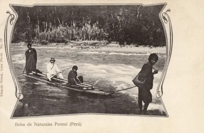 Framed Print : Peruvian river transport - Balsa Raft Framed Print : Peruvian river transport - Balsa Raft