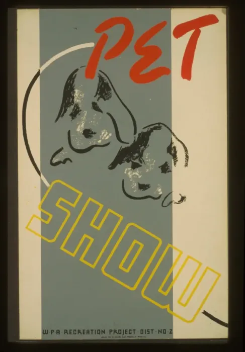 Framed Print : Pet show - WPA recreation project, Dist. No. 2 Framed Print : Pet show - WPA recreation project, Dist. No. 2