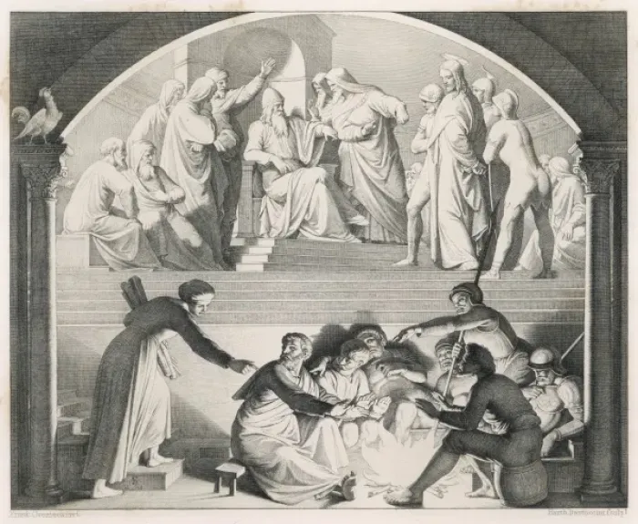 Framed Print : Peter Denies Jesus Framed Print : Peter Denies Jesus