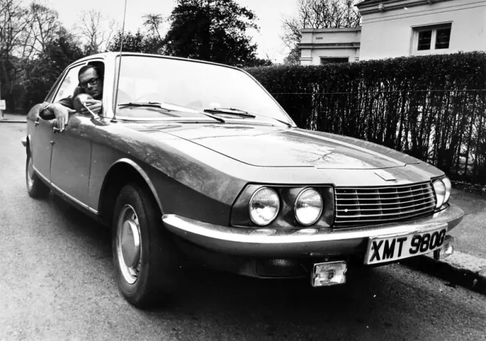 Framed Print : Peter Easton & his NSU car Framed Print : Peter Easton & his NSU car