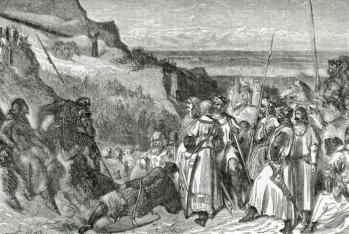 Framed Print : Peter the Hermit preaching to the Crusaders Framed Print : Peter the Hermit preaching to the Crusaders
