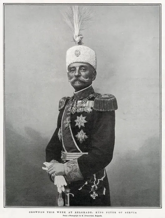 Framed Print : Peter I of Serbia (1844 - 1921), last king of Serbia, reigning from 15 June 1903 to 1 December 1918. Date: 1904 Framed Print : Peter I of Serbia (1844 - 1921), last king of Serbia, reigning from 15 June 1903 to 1 December 1918. Date: 1904