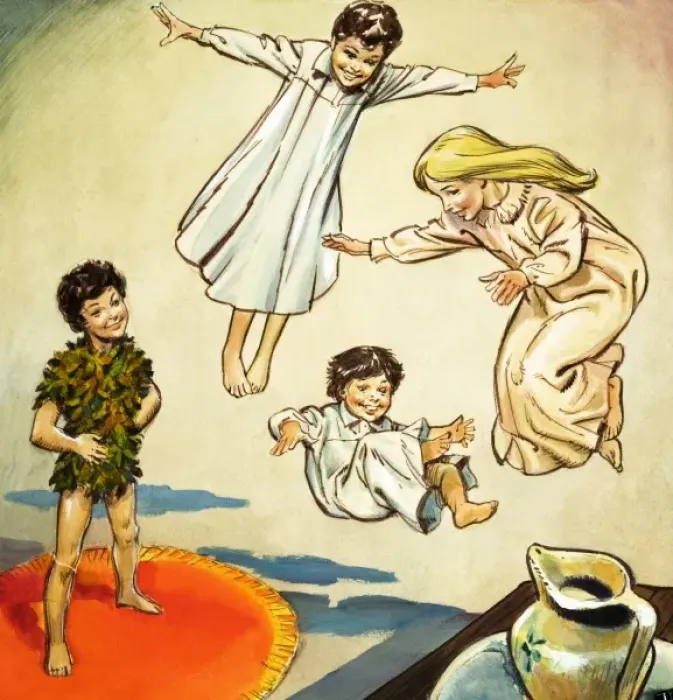 Framed Print : Peter Pan and Wendy Framed Print : Peter Pan and Wendy