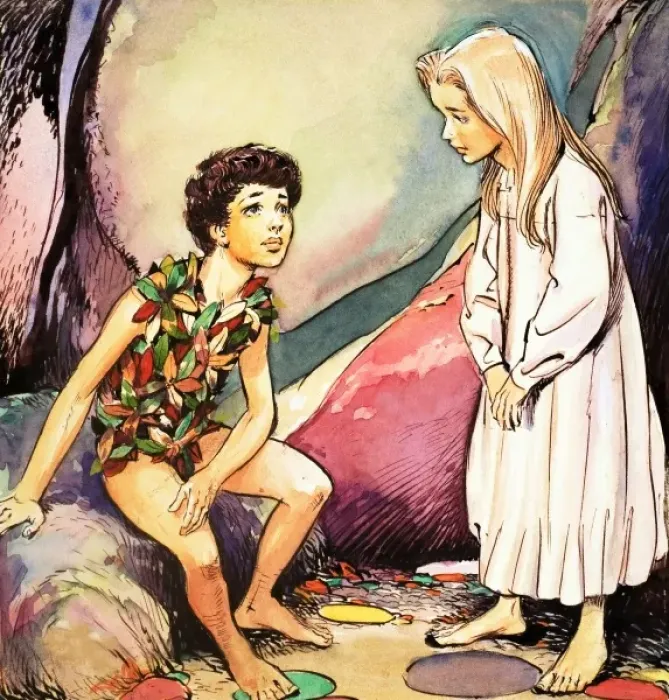Framed Print : Peter Pan and Wendy Framed Print : Peter Pan and Wendy