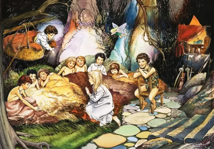 Framed Print : Peter Pan and Wendy Framed Print : Peter Pan and Wendy