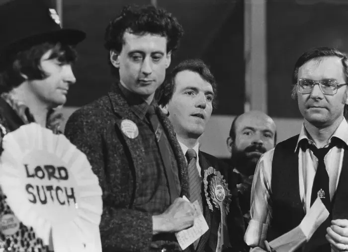 Framed Print : Peter Tatchell and others, Bermondsey by-election Framed Print : Peter Tatchell and others, Bermondsey by-election