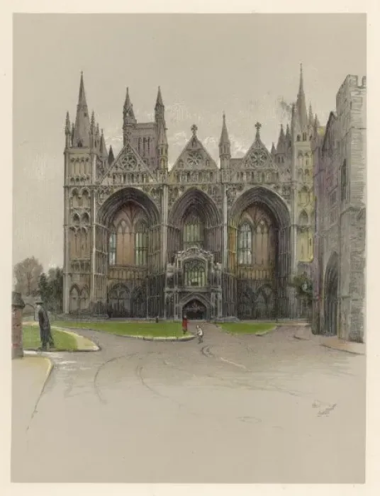 Framed Print : Peterborough Cathedral Framed Print : Peterborough Cathedral