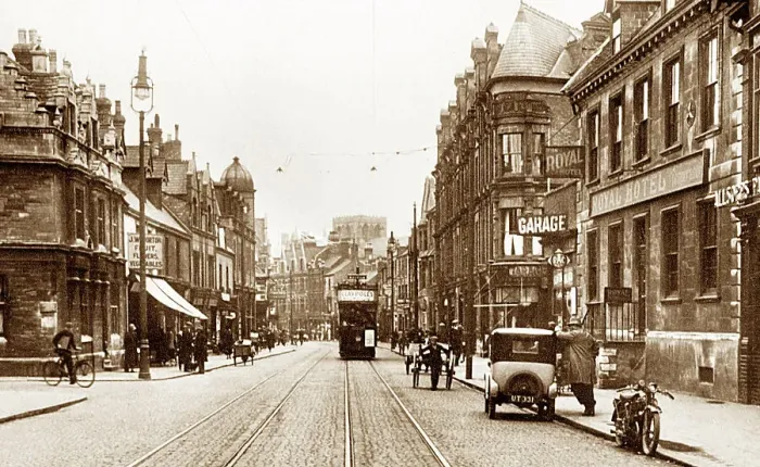 Framed Print : Peterborough Westgate probably 1920s Framed Print : Peterborough Westgate probably 1920s