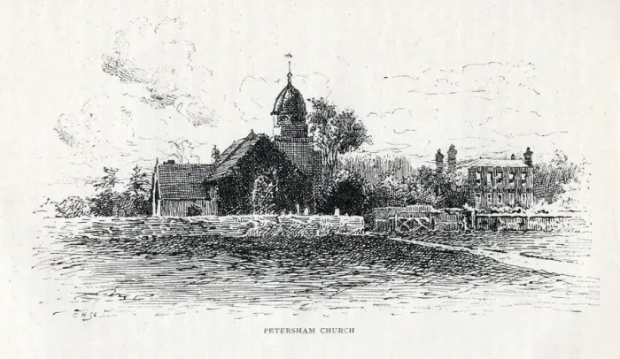 Framed Print : Petersham Church, Richmond upon Thames, 1897 Framed Print : Petersham Church, Richmond upon Thames, 1897
