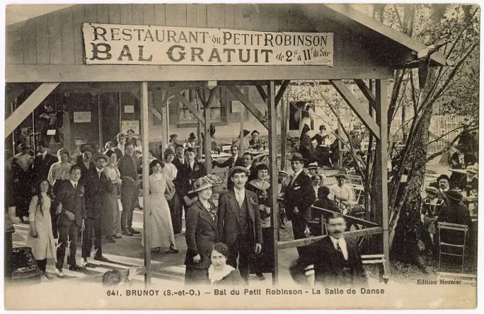 Framed Print : Petit Robinson Dance Hall, Brunoy, SE suburbs of Paris, France Date: circa 1910 Framed Print : Petit Robinson Dance Hall, Brunoy, SE suburbs of Paris, France Date: circa 1910
