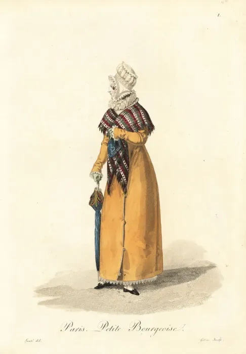 Framed Print : Petite bourgeoise woman of Paris, early 19th century Framed Print : Petite bourgeoise woman of Paris, early 19th century