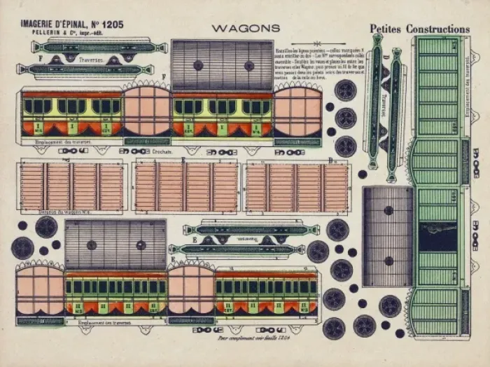 Framed Print : Petites constructions. Wagons