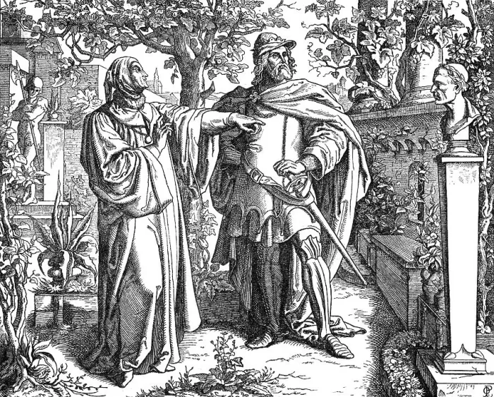 Framed Print : Petrarch and Carl IV Framed Print : Petrarch and Carl IV