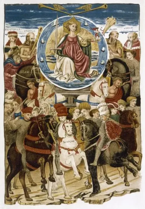 Framed Print : Petrarch / Triumph / Fame Framed Print : Petrarch / Triumph / Fame