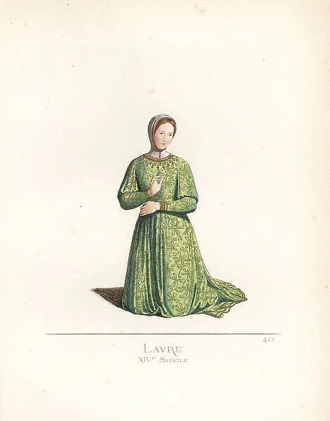 Petrarchs Laura, from a portrait by Simone