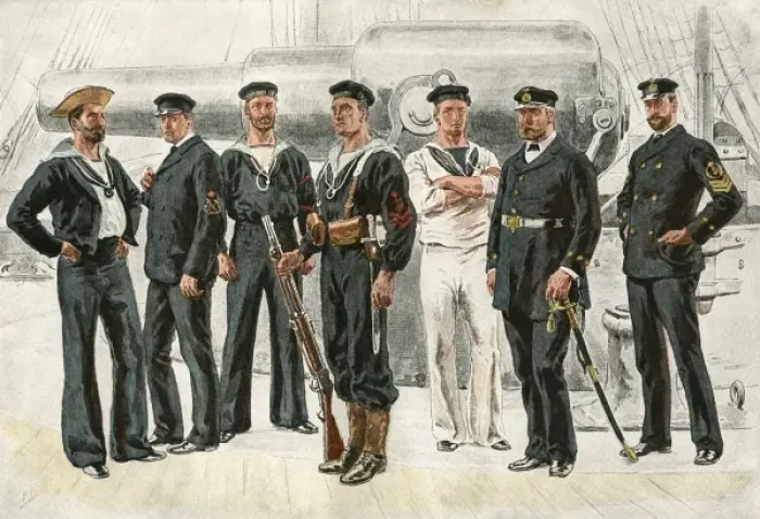 Framed Print : Petty Officers & Seamen Framed Print : Petty Officers & Seamen