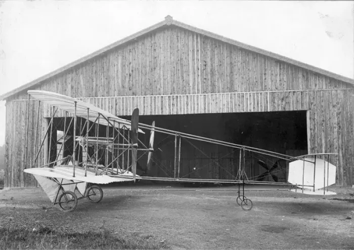 Framed Print : Peugeot Biplane - 1909 Framed Print : Peugeot Biplane - 1909