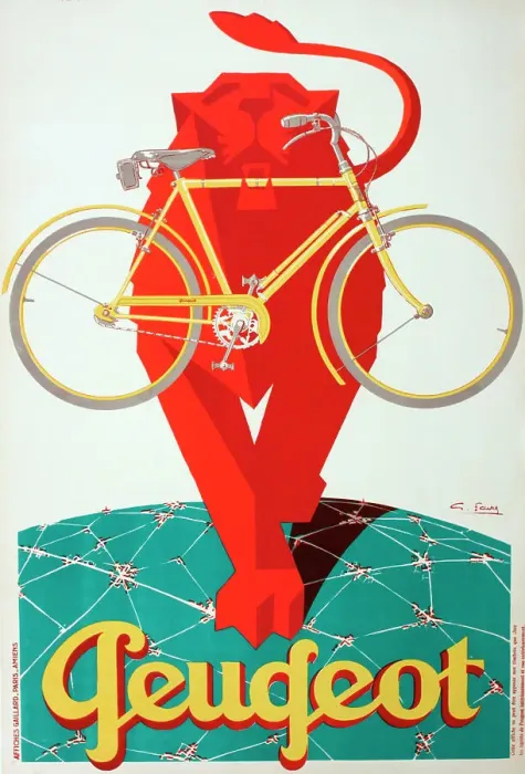 Framed Print : Peugeot Lion Cycles Framed Print : Peugeot Lion Cycles