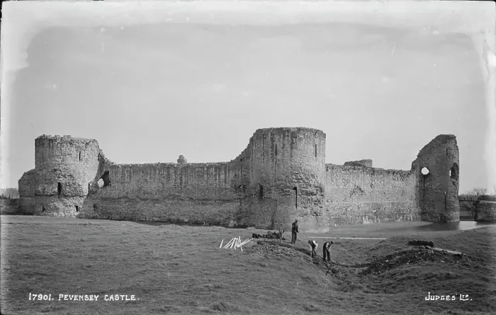 Framed Print : Pevensey Castle Ruins Framed Print : Pevensey Castle Ruins