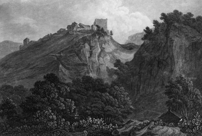 Framed Print : Peveril Castle, Derbyshire Framed Print : Peveril Castle, Derbyshire