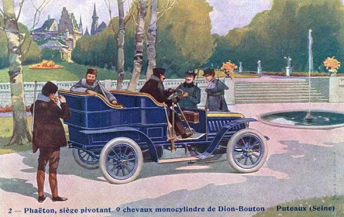 Framed Print : Phaeton automobile by de Dion-Bouton Framed Print : Phaeton automobile by de Dion-Bouton