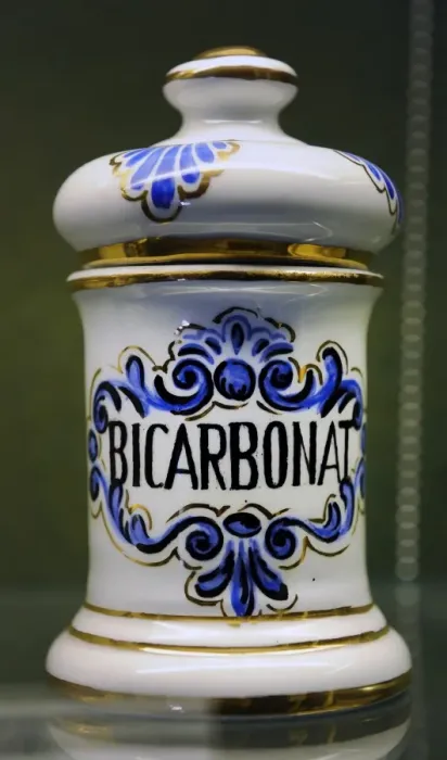 Framed Print : Pharmaceutical jars for storing Aspirina and Bicarbonat Framed Print : Pharmaceutical jars for storing Aspirina and Bicarbonat