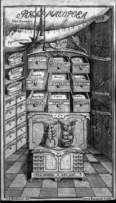 Framed Print : Pharmacopoea cabinet Framed Print : Pharmacopoea cabinet