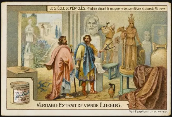 Framed Print : Phidias at Work (Liebig) Framed Print : Phidias at Work (Liebig)
