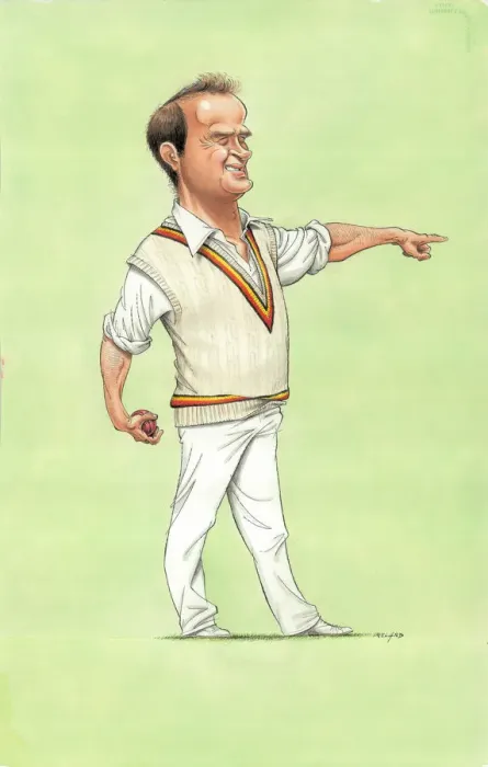 Framed Print : Phil Edmonds - England cricketer Framed Print : Phil Edmonds - England cricketer