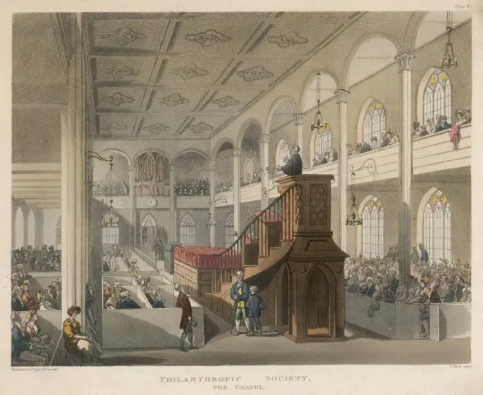Framed Print : Phil Soc Chapel 1809 Framed Print : Phil Soc Chapel 1809