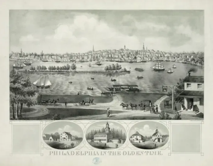 Framed Print : Philadelphia in the olden time Framed Print : Philadelphia in the olden time