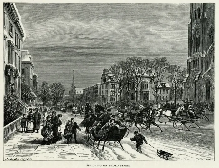 Framed Print : Philadelphia / Sleighing Framed Print : Philadelphia / Sleighing
