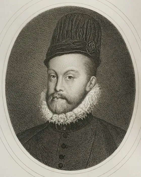 Framed Print : Philip II (1527-1598). King of Spain (1556-1598) Framed Print : Philip II (1527-1598). King of Spain (1556-1598)