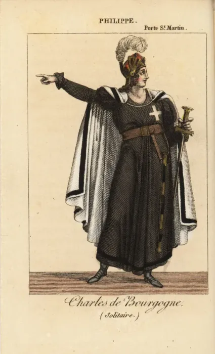 Framed Print : Philippe as Charles de Bourgogne in Solitaire Framed Print : Philippe as Charles de Bourgogne in Solitaire