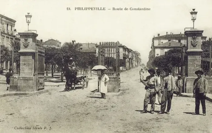 Framed Print : Philippeville, Algeria - Route de Constantinople Framed Print : Philippeville, Algeria - Route de Constantinople