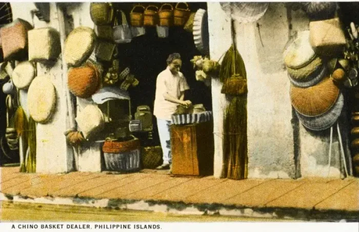 Framed Print : Philippines - Manila - Chinese Basket Dealer Framed Print : Philippines - Manila - Chinese Basket Dealer