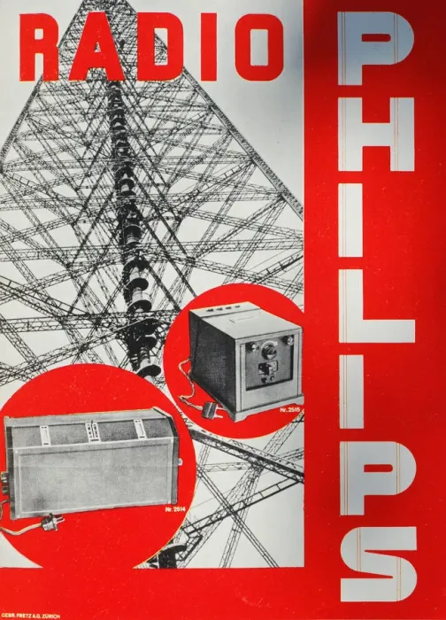 Framed Print : Philips. A Swiss poster for the firm Philips which was once one of the Framed Print : Philips. A Swiss poster for the firm Philips which was once one of the