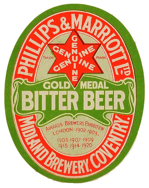 Phillips & Marriott Gold Medal Bitter Beer