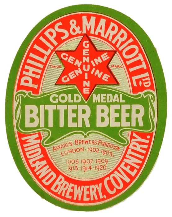 Framed Print : Phillips & Marriott Gold Medal Bitter Beer Framed Print : Phillips & Marriott Gold Medal Bitter Beer