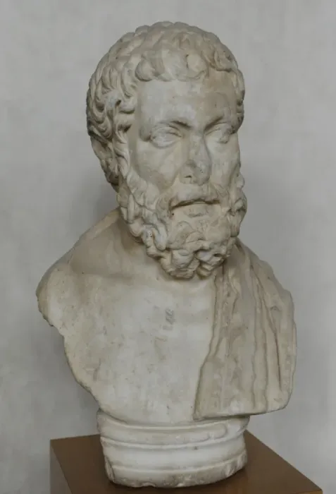 Framed Print : Philosopher. Bust. Marble. Samaria. Roman period, 1st centur Framed Print : Philosopher. Bust. Marble. Samaria. Roman period, 1st centur