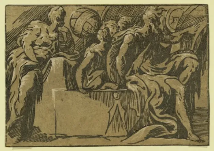 Framed Print : The philosopher Diogenes and the allegory of astronomy Framed Print : The philosopher Diogenes and the allegory of astronomy