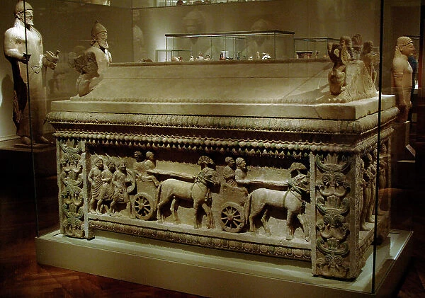 Phoenician art. Cyprus. The Amathus sarcophagus
