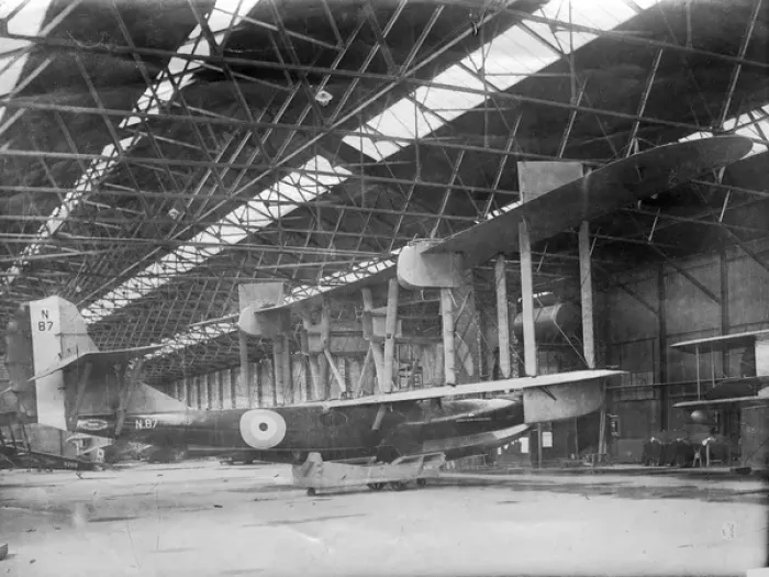 Framed Print : Phoenix P5 Cork MkII N87 inside the hangar at Brough Framed Print : Phoenix P5 Cork MkII N87 inside the hangar at Brough
