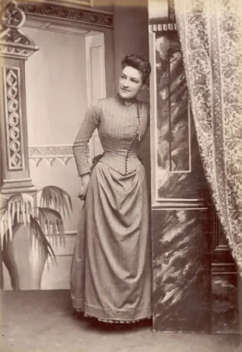sachin and babi light blue dress Evening Gown, 1880 main image 1