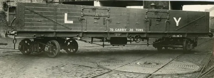 Framed Print : Photograph of 30 ton freight carriage, 31177 Framed Print : Photograph of 30 ton freight carriage, 31177