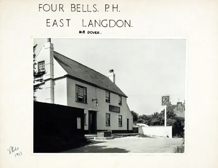 Framed Print : Photograph of Four Bells PH, East Langdon, Kent
